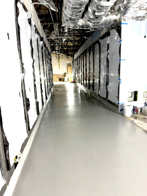 Los Aneleses Concrete Polishing - Recent Construction Warehouse Project