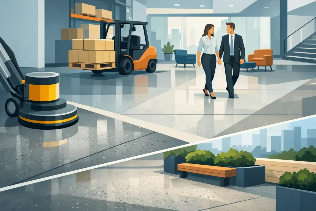 Best High Traffic Concrete Flooring Options