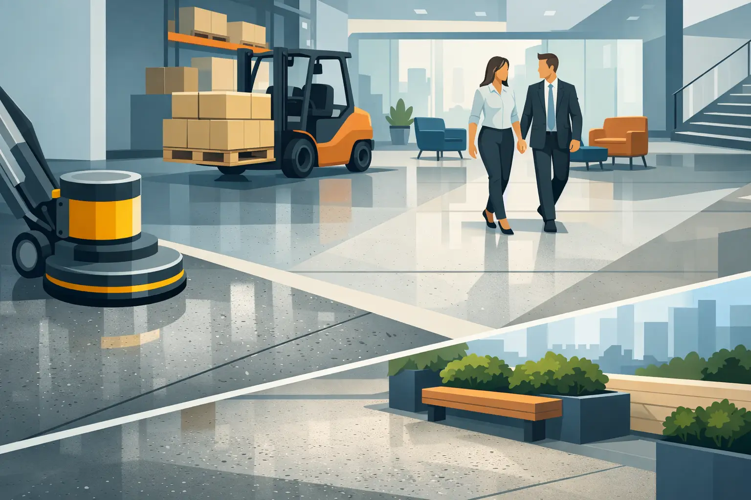 Best High Traffic Concrete Flooring Options