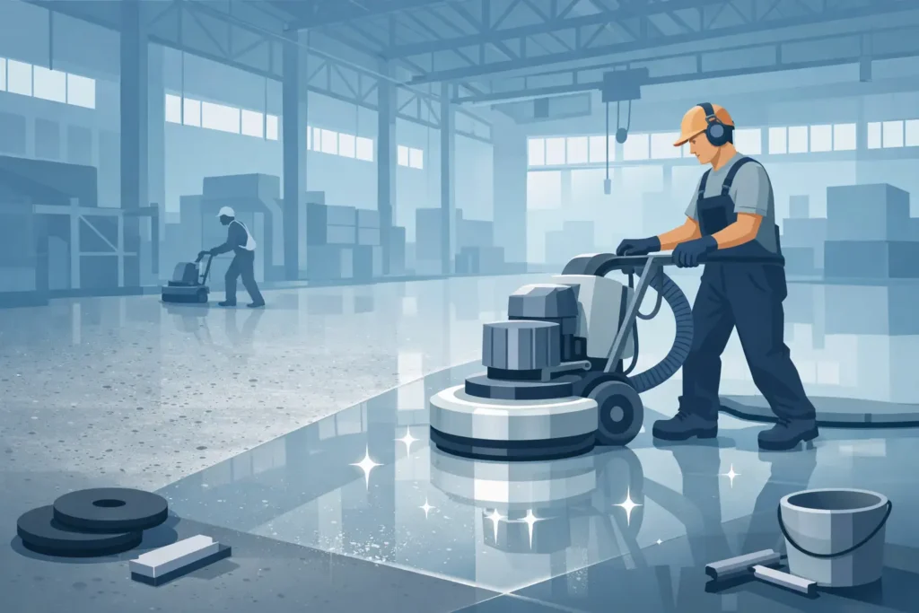 Industrial Concrete Floor Polishing Done Right