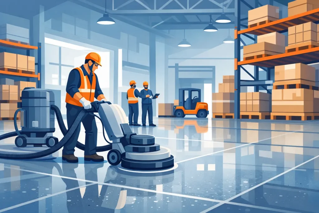 Warehouse Concrete Polishing Services That Last