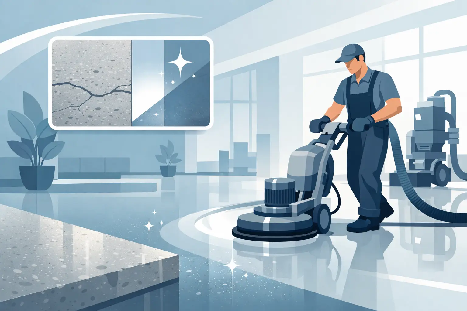 How to Polish Concrete Floors Right