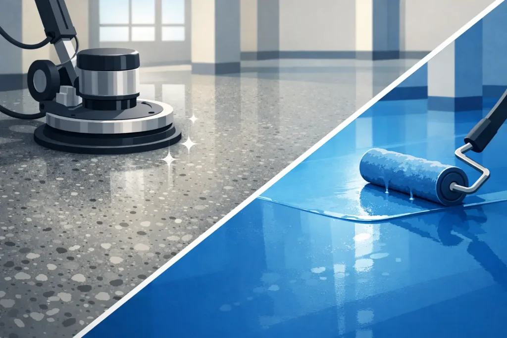 Polished Concrete Versus Epoxy