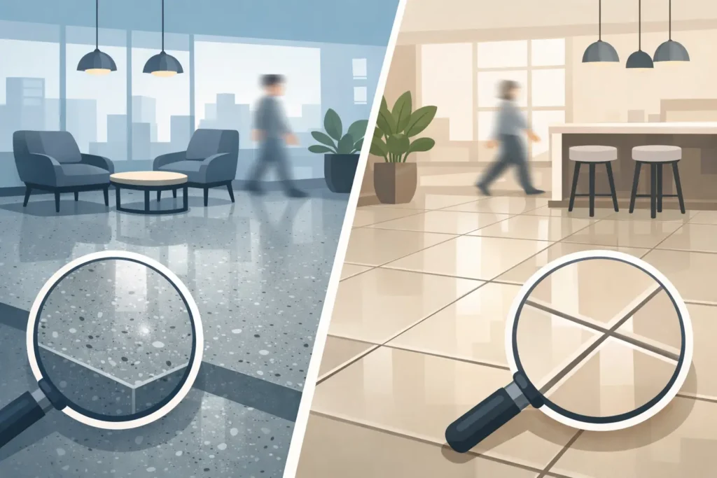 Polished Concrete vs Tile for Busy Spaces