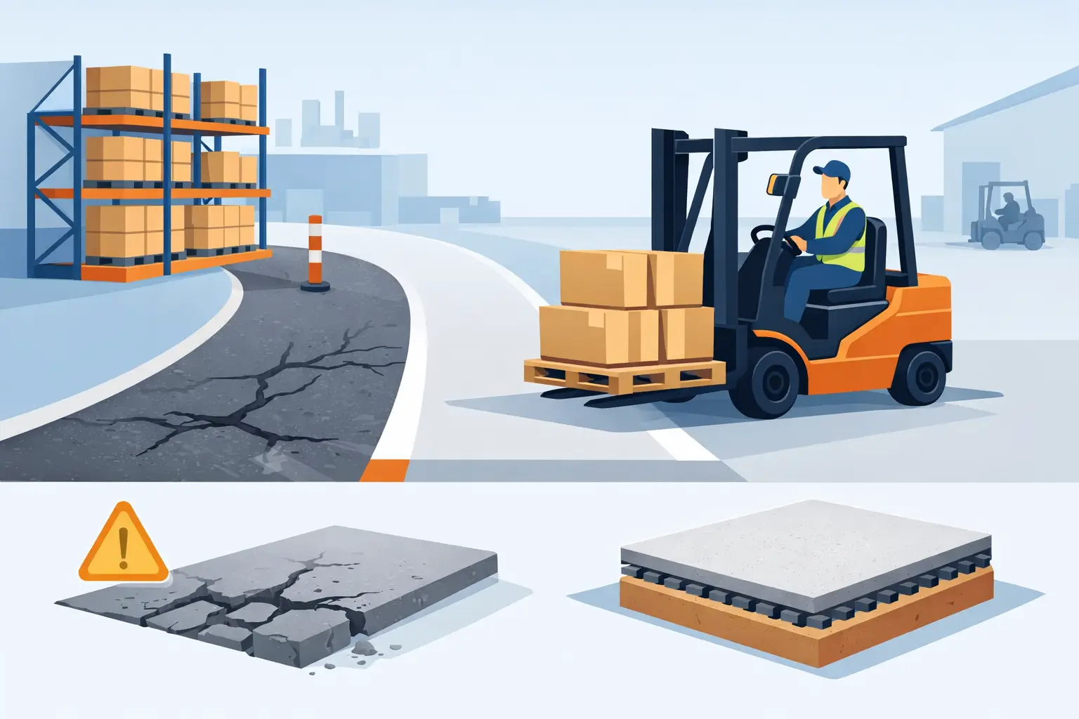 Forklift Traffic Floor Solutions That Last