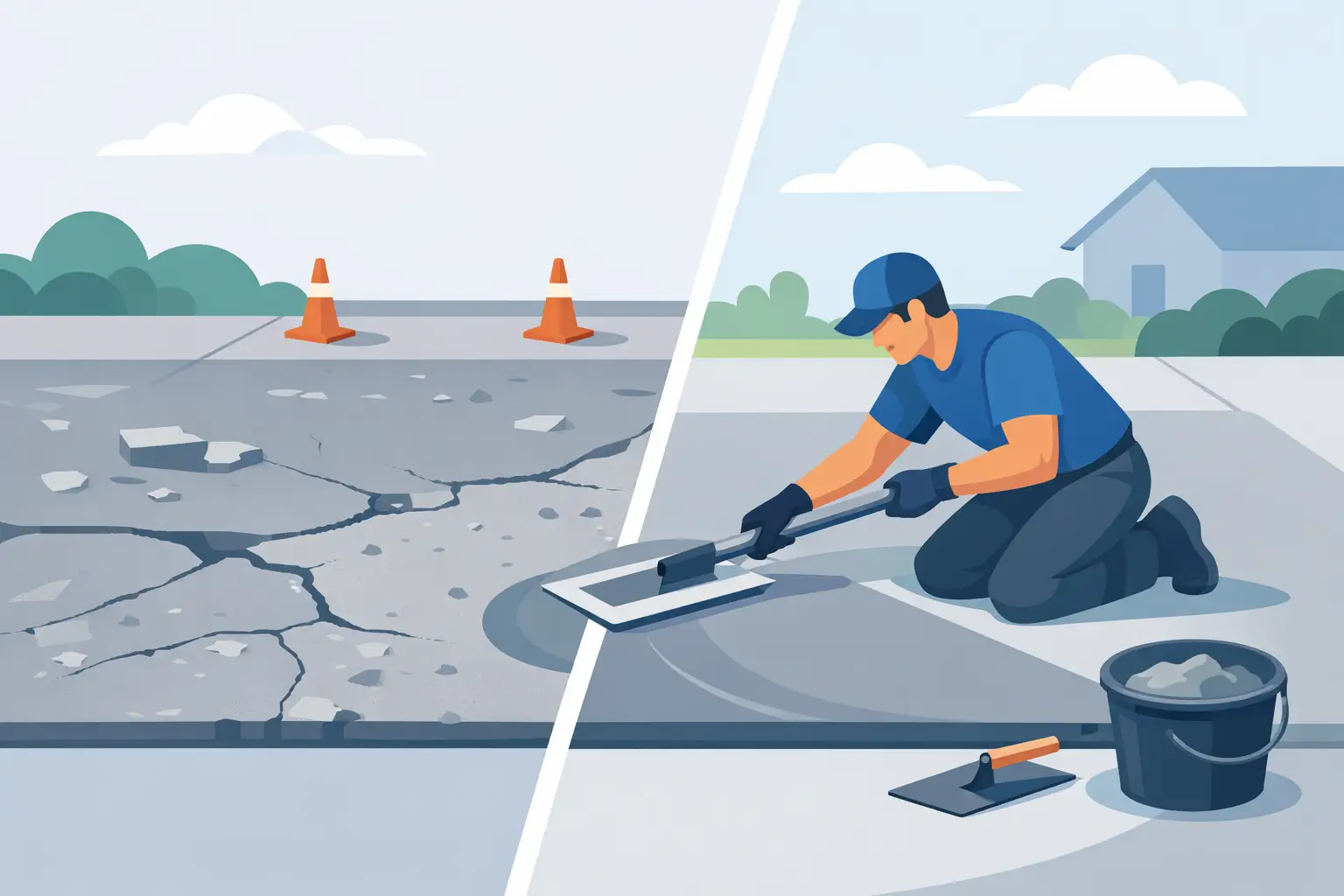 How to Resurface a Damaged Concrete Slab